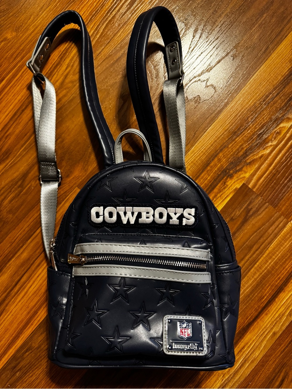 NFL Navy and Silver Cowboys Mini Backpack